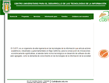 Tablet Screenshot of cudti.uabc.mx