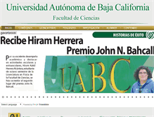 Tablet Screenshot of fciencias.ens.uabc.mx