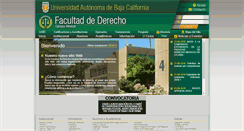 Desktop Screenshot of derecho.mxl.uabc.mx