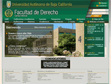 Tablet Screenshot of derecho.mxl.uabc.mx