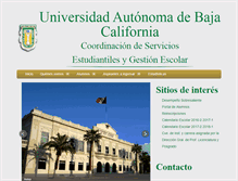 Tablet Screenshot of csege.uabc.mx