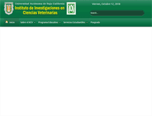 Tablet Screenshot of iicv.mxl.uabc.mx