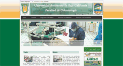 Desktop Screenshot of odontologia.tij.uabc.mx