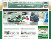 Tablet Screenshot of odontologia.tij.uabc.mx