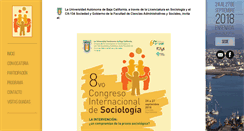 Desktop Screenshot of congresodesociologia.ens.uabc.mx